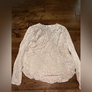 Cloth & Stone Animal Print Blouse Size L